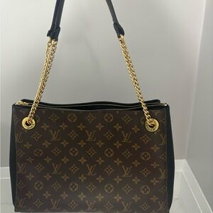 Louis Vuitton Black and Brown Monogram Shoulder Bag